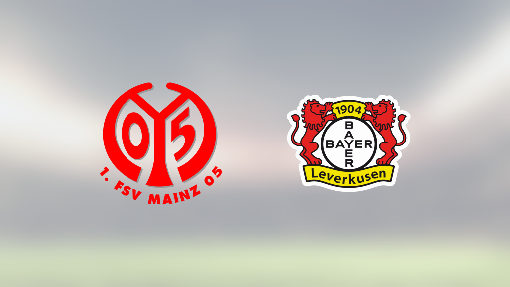 Tuff match slutade med seger för Mainz mot Bayer Leverkusen