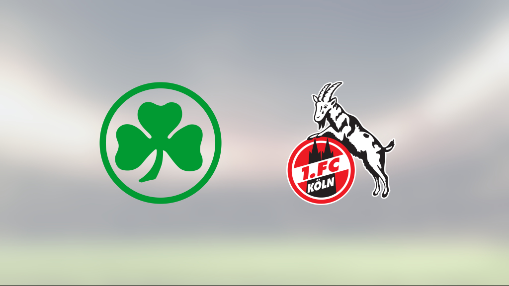 Delad pott för Greuther Fürth och FC Köln