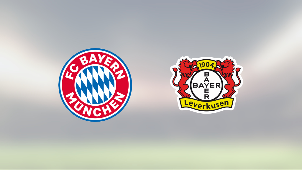 Oavgjort toppmöte mellan Bayern München och Bayer Leverkusen