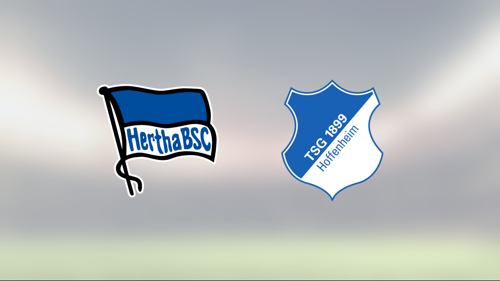 Efterlängtad seger för Hertha Berlin – bröt förlustsviten mot Hoffenheim