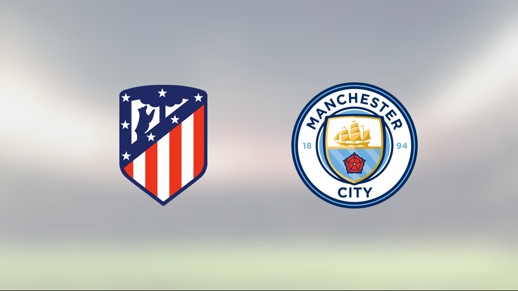 Jubel för Manchester City efter seger sammanlagt mot Atletico Madrid