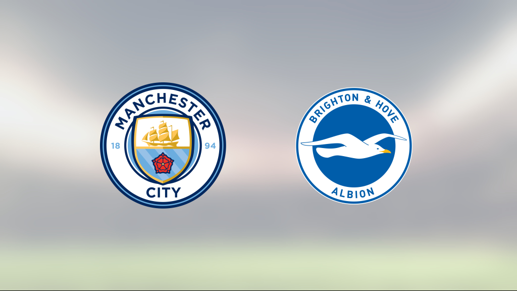 Manchester City upp i topp efter seger mot Brighton & Hove Albion