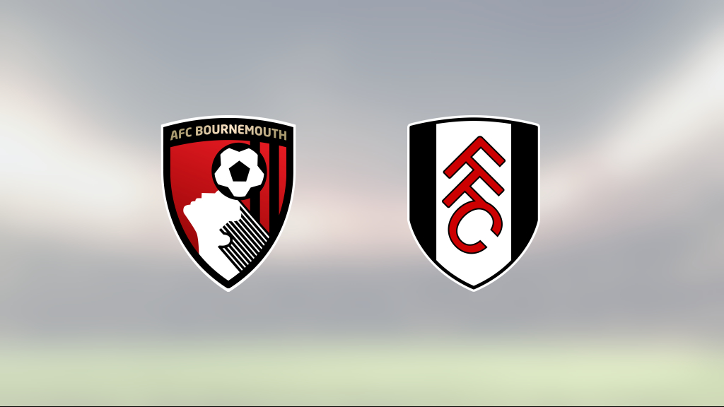 1-1 i toppmötet mellan Bournemouth och Fulham