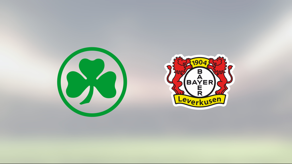 Bayer Leverkusen segrade mot Greuther Fürth på bortaplan