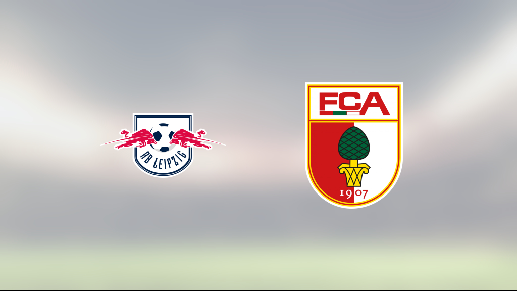 Christopher Nkunku gjorde två mål när Red Bull Leipzig vann mot Augsburg