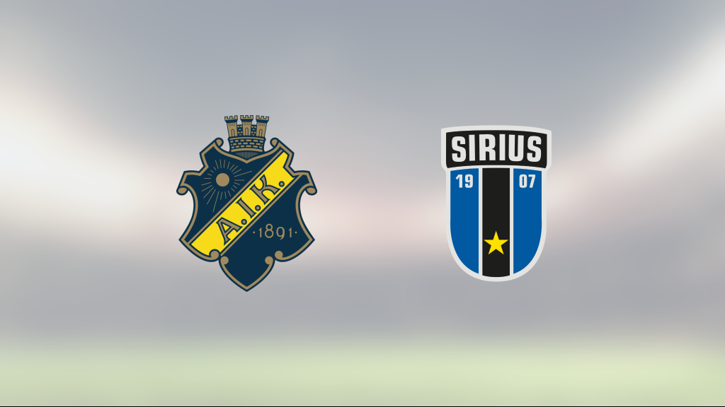 Stark insats när Sirius tog poäng borta mot AIK