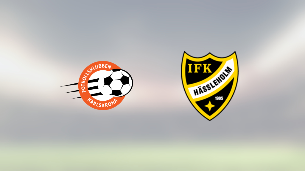 Max Sandberg avgjorde när IFK Hässleholm sänkte FK Karlskrona