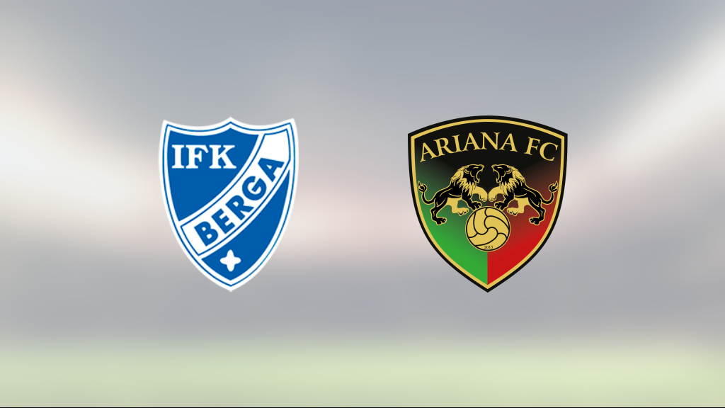 IFK Berga föll mot Ariana FC på hemmaplan