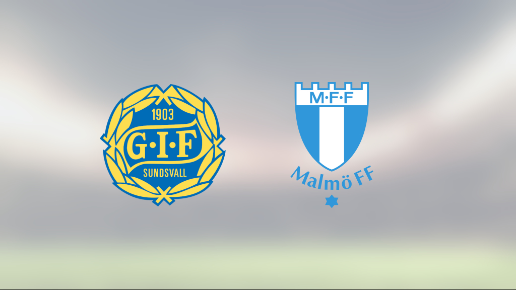 Seger för GIF Sundsvall mot Malmö efter tidigt avgörande