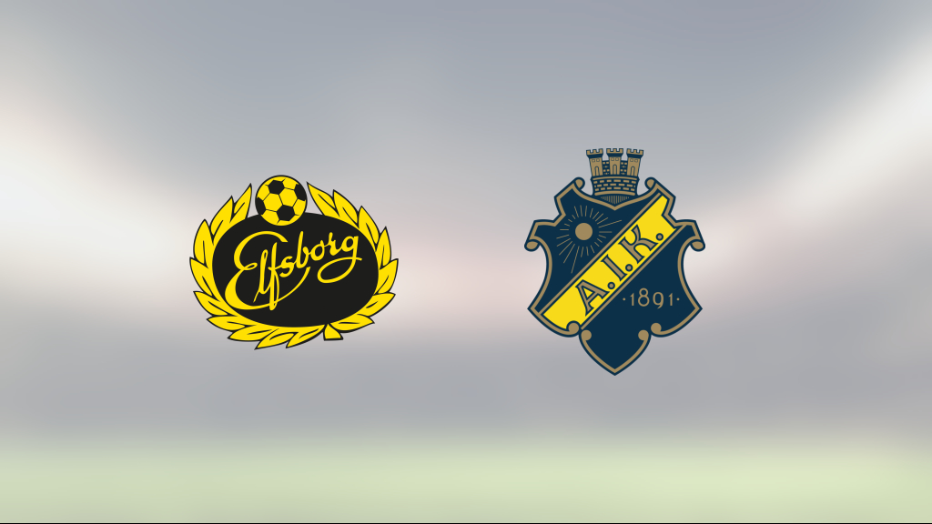 Elfsborg och AIK delade på poängen efter 2-2