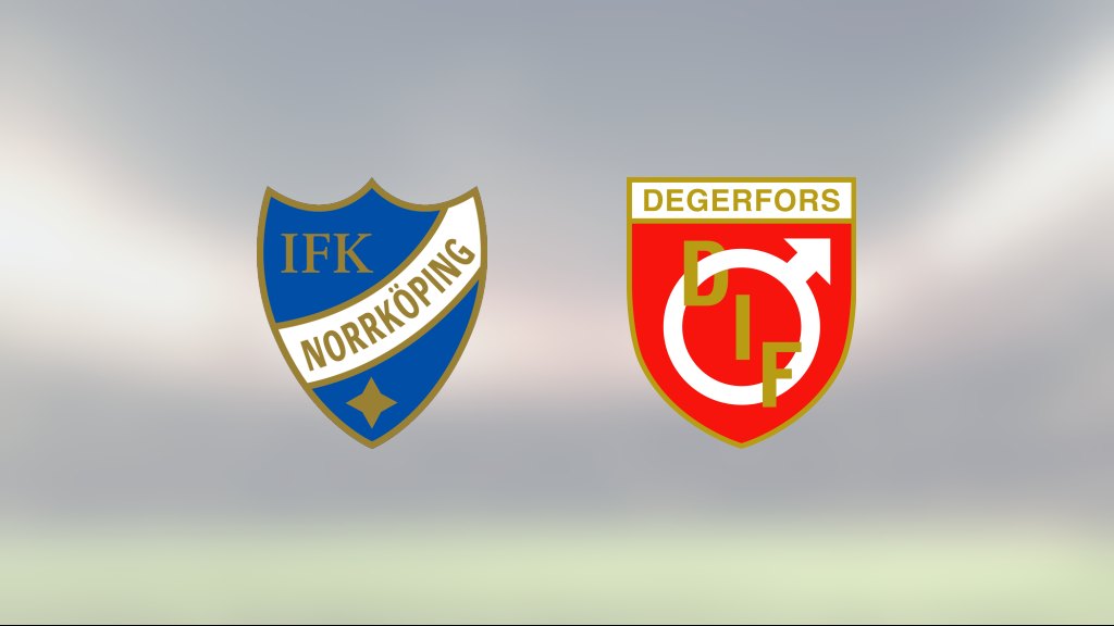 Segerlös svit bröts när IFK Norrköping vann mot Degerfors med 2-0