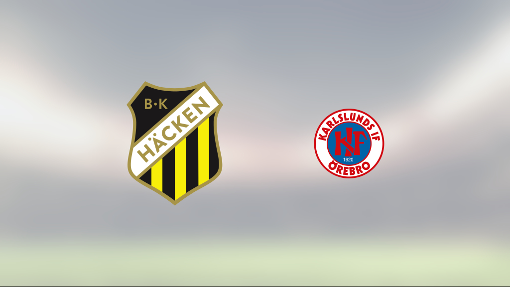 BK Häcken vann enkelt hemma mot KIF Örebro