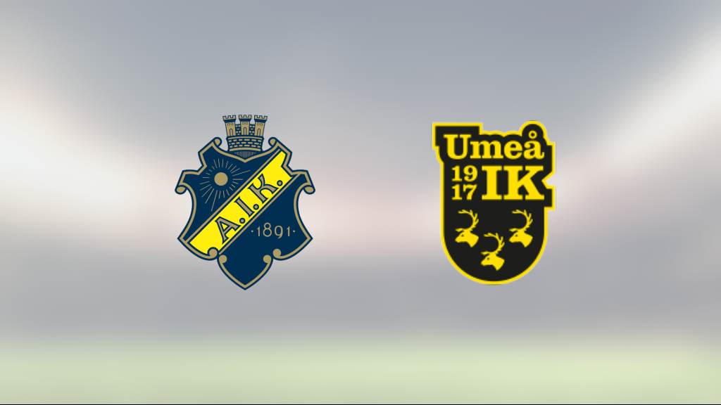 Mållöst när AIK tog emot Umeå