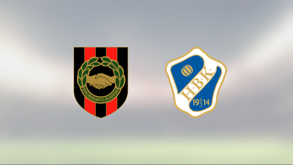 Brommapojkarna vann tidiga seriefinalen mot Halmstad med 2-1