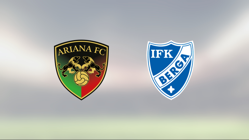 Tung förlust för IFK Berga i toppmatchen mot Ariana FC