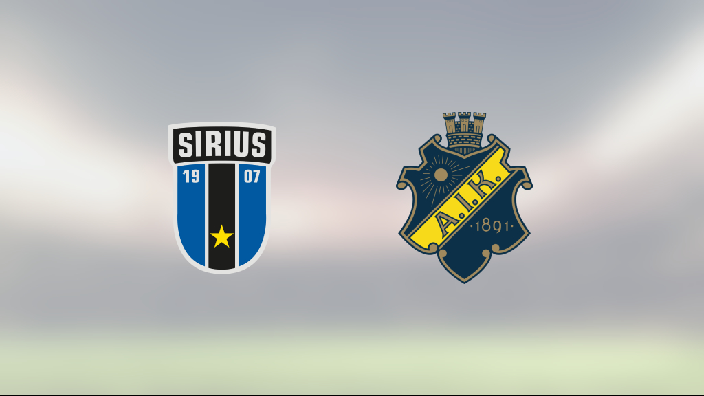 Äntligen poäng för Sirius mot AIK