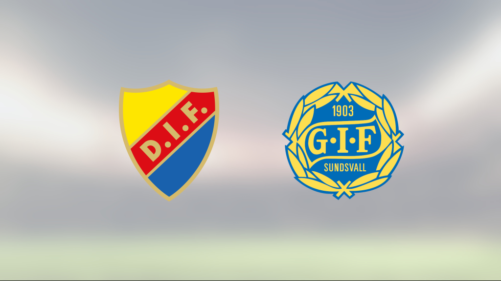 Djurgården tog kommandot från start mot GIF Sundsvall