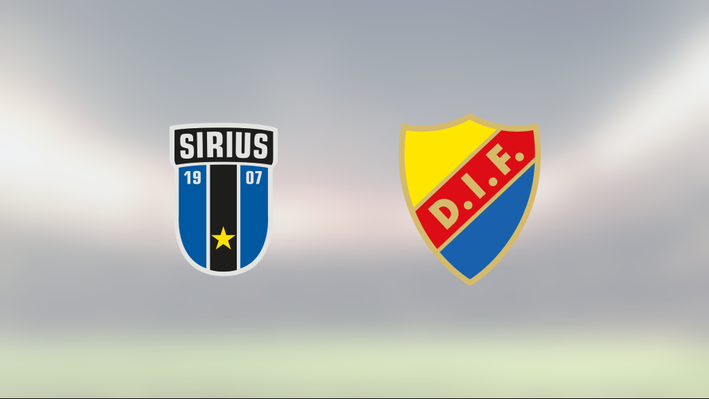 Sirius och Djurgården kryssade i mållös match