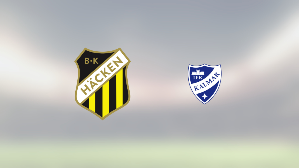 Häcken vann mot IFK Kalmar på Bravida Arena