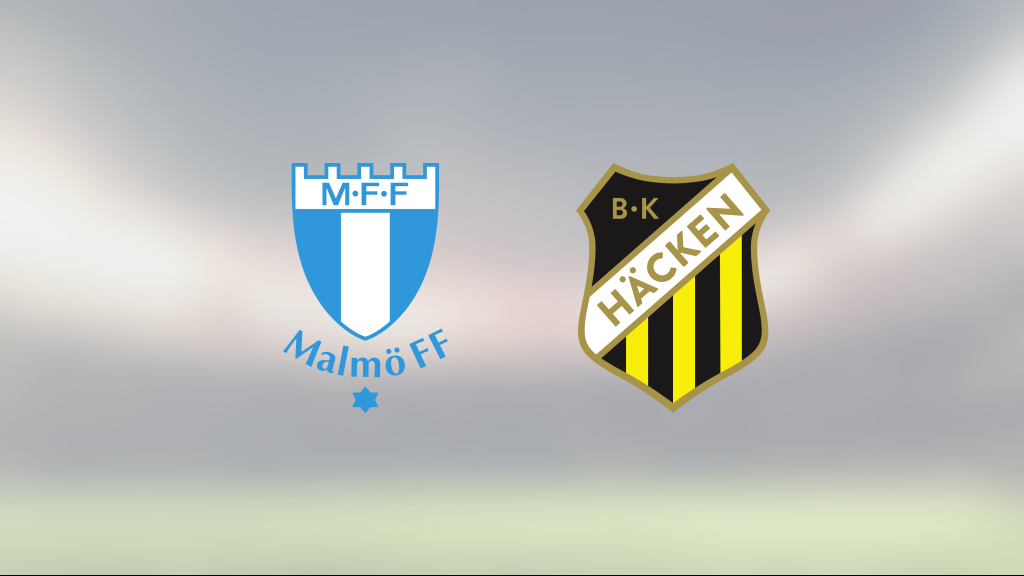 Oavgjort toppmöte mellan Malmö FF och Häcken