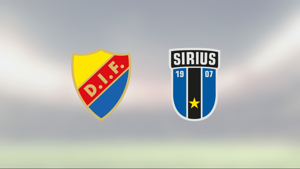 Djurgården vann hemma mot Sirius