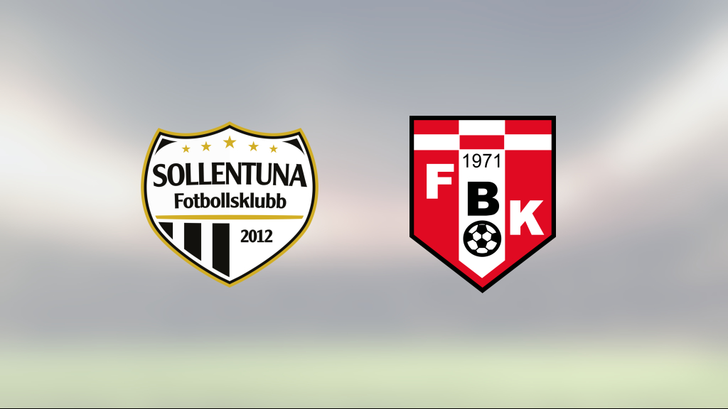 En poäng för Sollentuna FK hemma mot FBK Karlstad