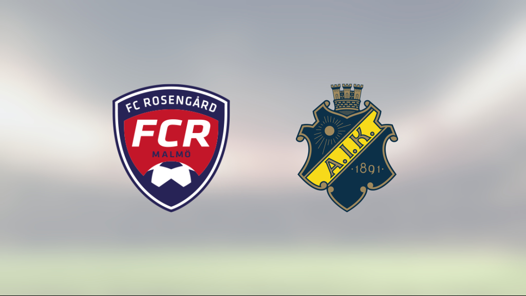 Klar seger för Rosengård mot AIK på Malmö IP