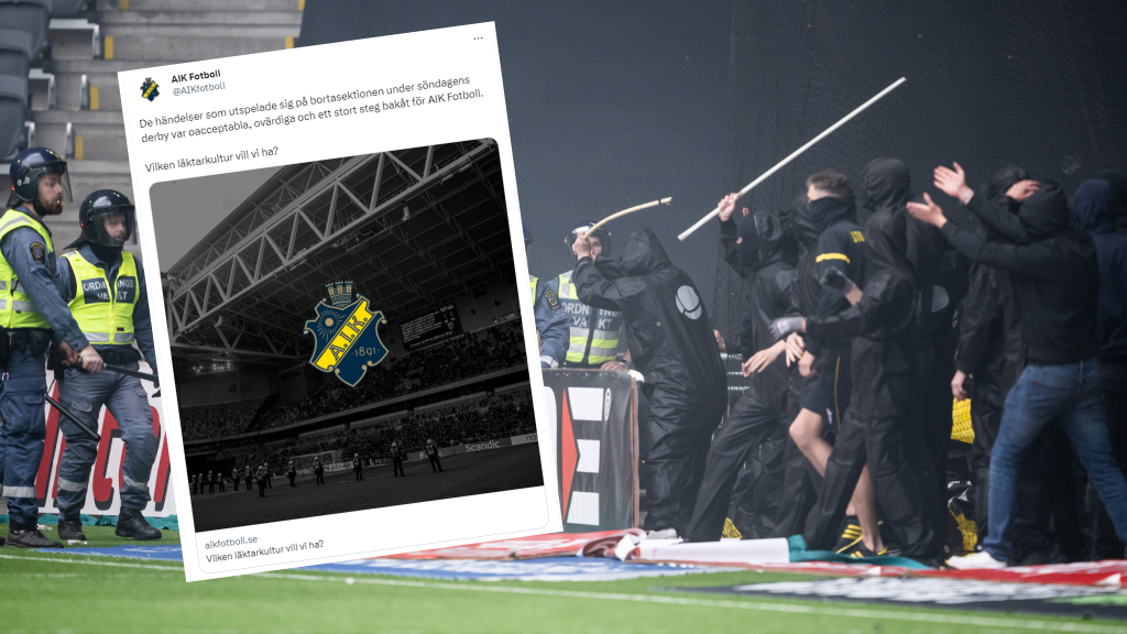 AIK:s besked – öppnar för dialog kring läktarkultur