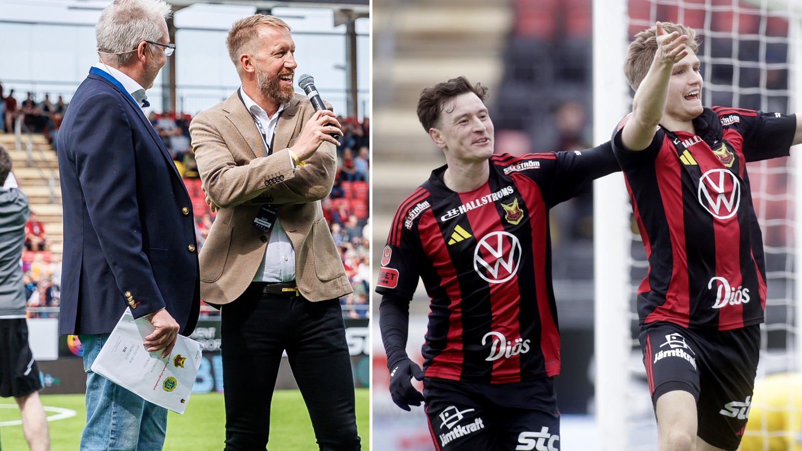 Graham Potter fick se Östersunds FK vinna mot Trelleborgs FF