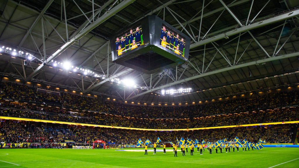 Taket stängt på Friends Arena i kväll