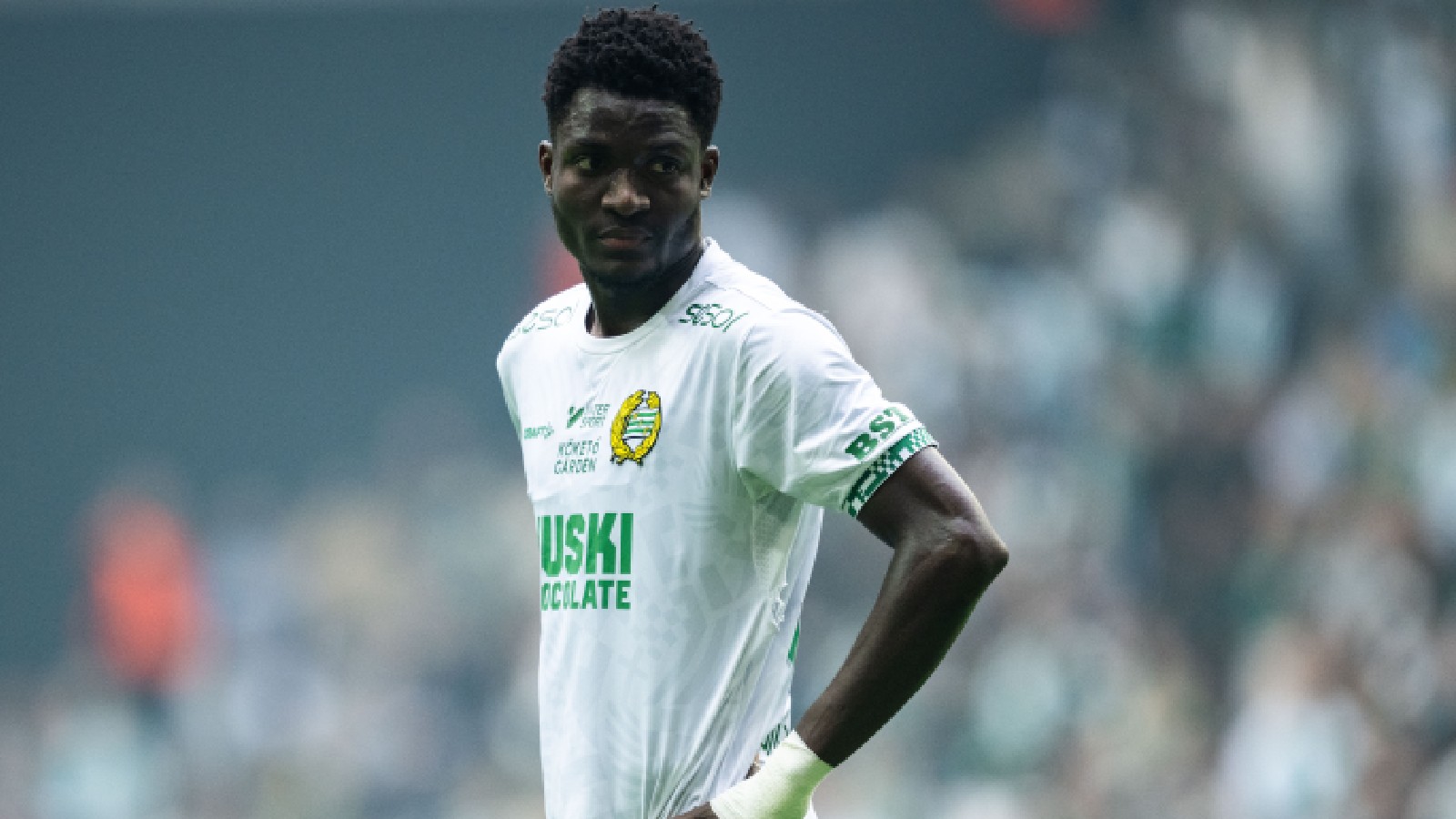 Rangers och Celtic intresserade av Hammarbys Nathaniel Adjei