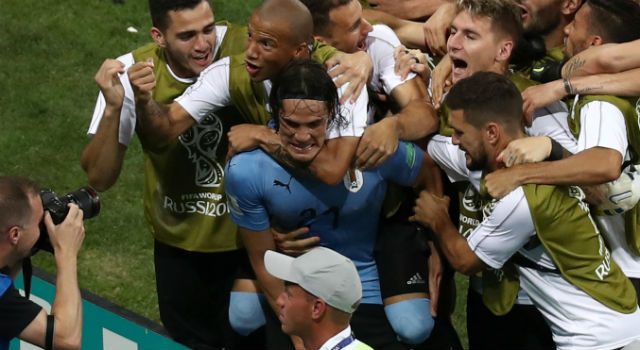 Uruguay vidare till kvartsfinal – Cavani sköt ut Portugal