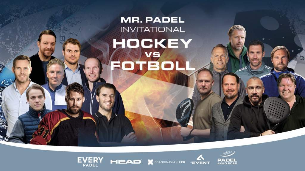 Fotboll vs. hockey – se giganterna göra upp på Padel Expo 2022