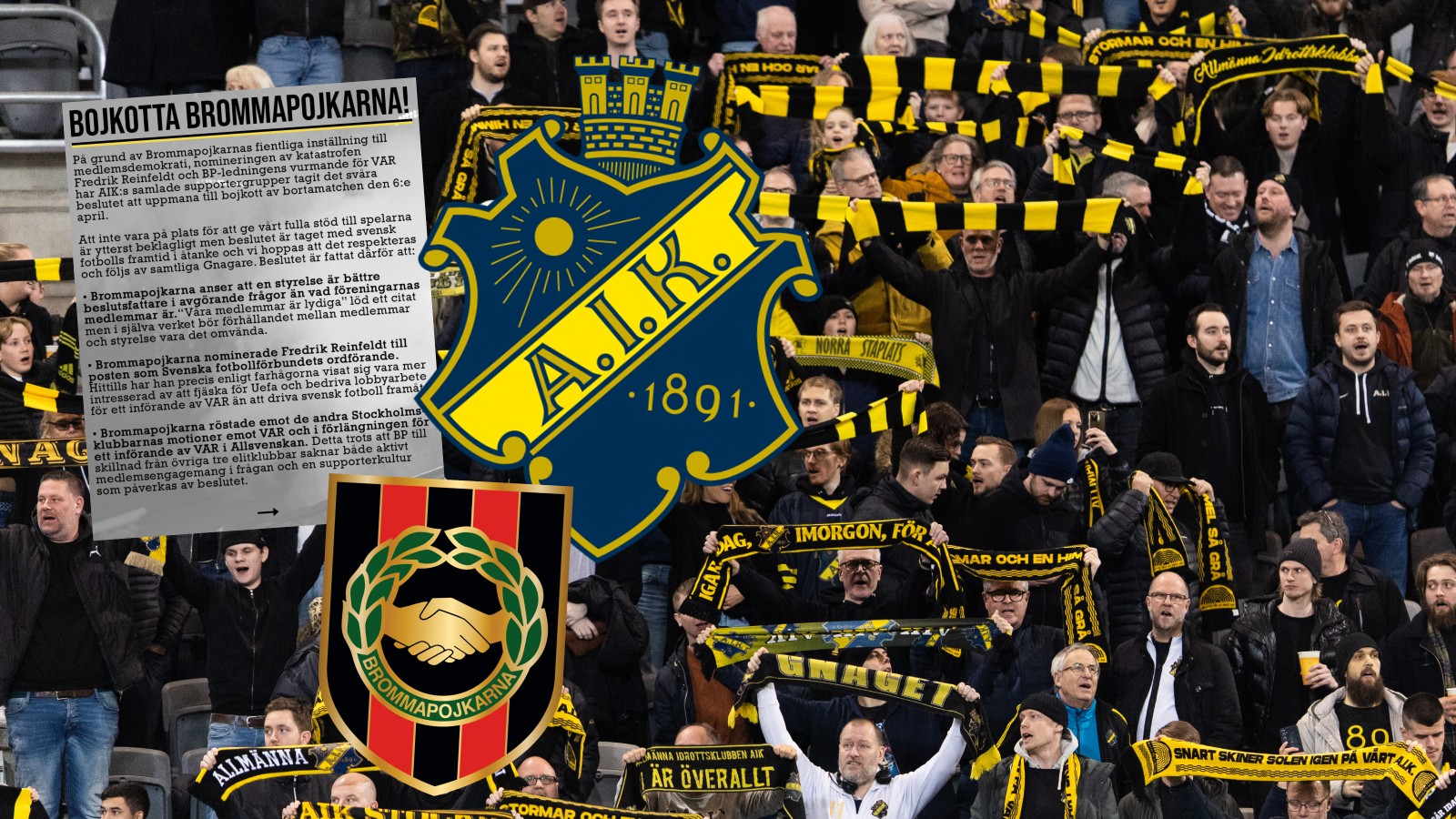 AIK-supportrar uppmanar till bojkott mot BP