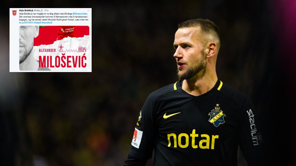 KLART: Milosevic till dansk nykomling – skrivit på