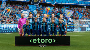 Djurgårdens startelva inför fotbollsmatchen i Allsvenskan mellan Djurgården och Halmstad den 13 juli 2026 i Stockholm.

