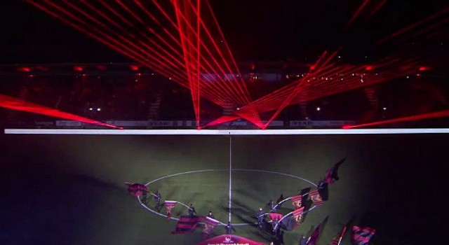 VIDEO: Östersunds lasershow mot Bajen: “Summerburst Jämtland”