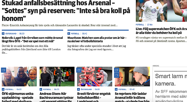 PÅ FD: Östersundspostens Arsenal-knäpp – det bara flödar!