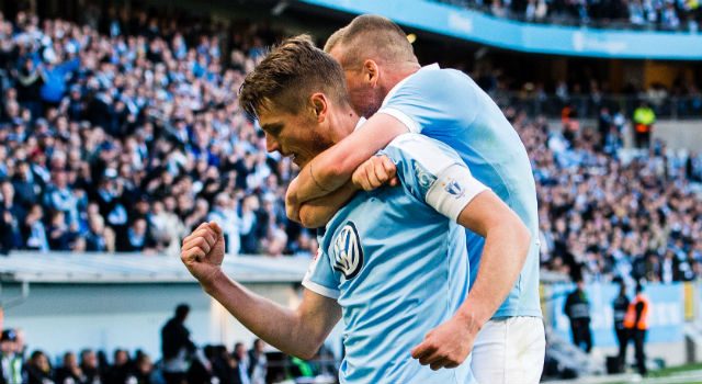 Rosenberg ledde Malmö FF till seger mot danskarna