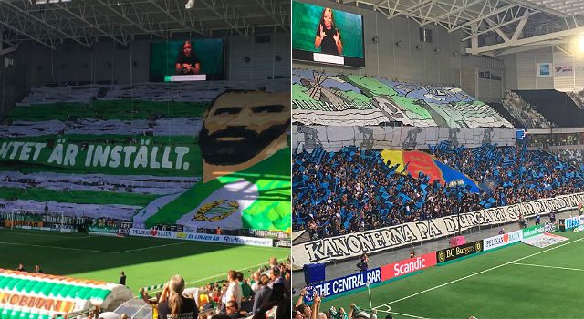 Tifobataljen – Bajens Kennedy-tifo mot Djurgårdens kanoner