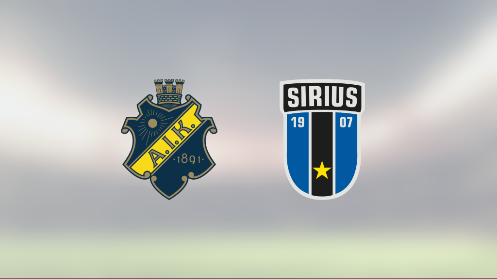 3-1 mot AIK gjorde Sirius till segrare igen