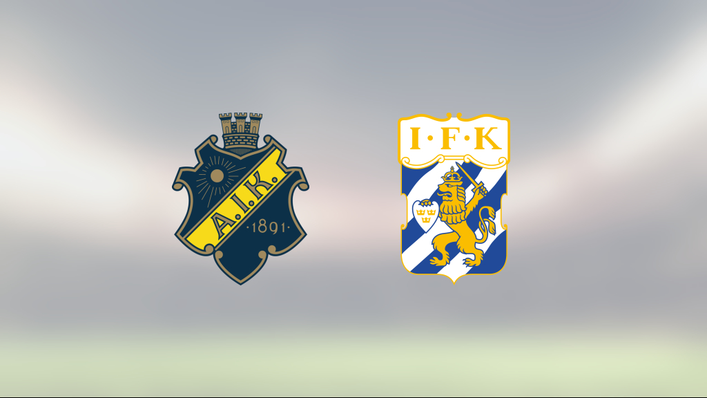 Seger för AIK hemma mot IFK Göteborg