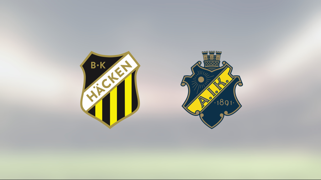 Häcken vann klart mot AIK på Bravida Arena