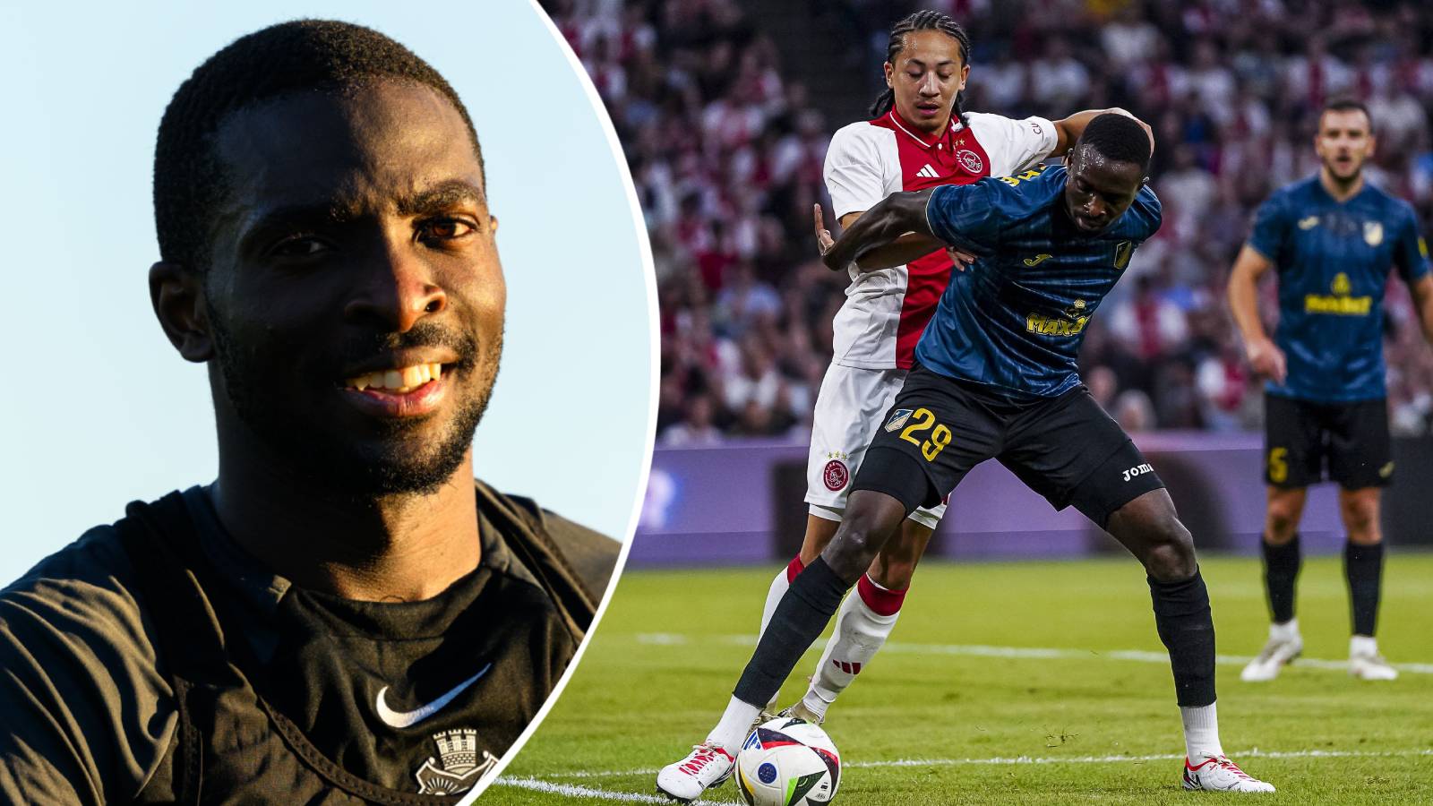 Collins Sichenje nära superskräll i debuten mot Ajax