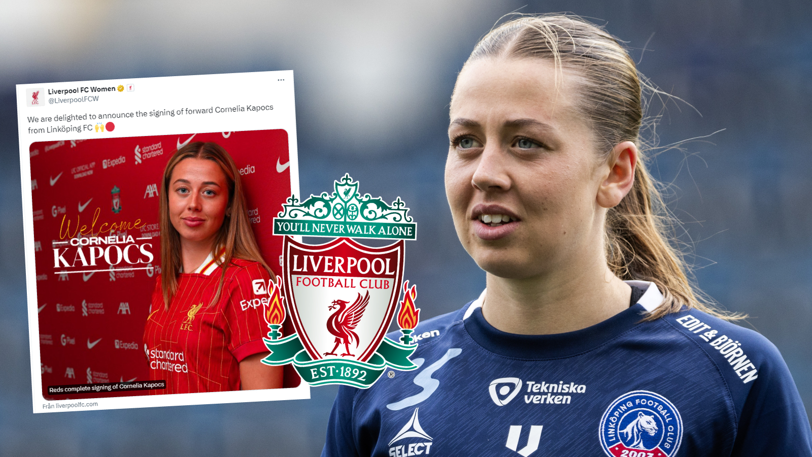 Cornelia Kapocs om flytten till Liverpool: “Det är mycket som är en nivå till”