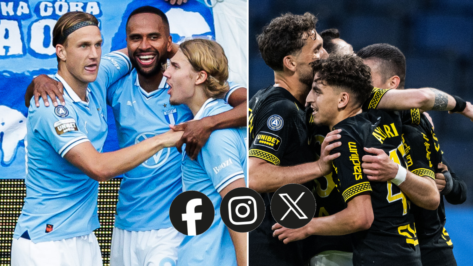 Allsvenskans största sociala media-klubbar – MFF och AIK överlägsna