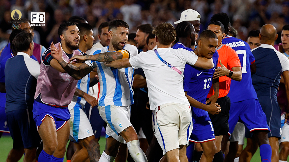 Bråk efter semifinalen mellan Argentina och Frankrike