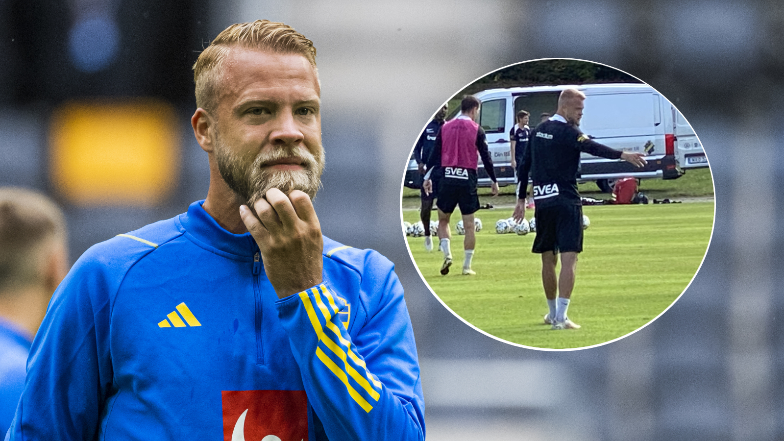 Daniel Sundgren i träning med AIK – efter uppgifterna om comeback