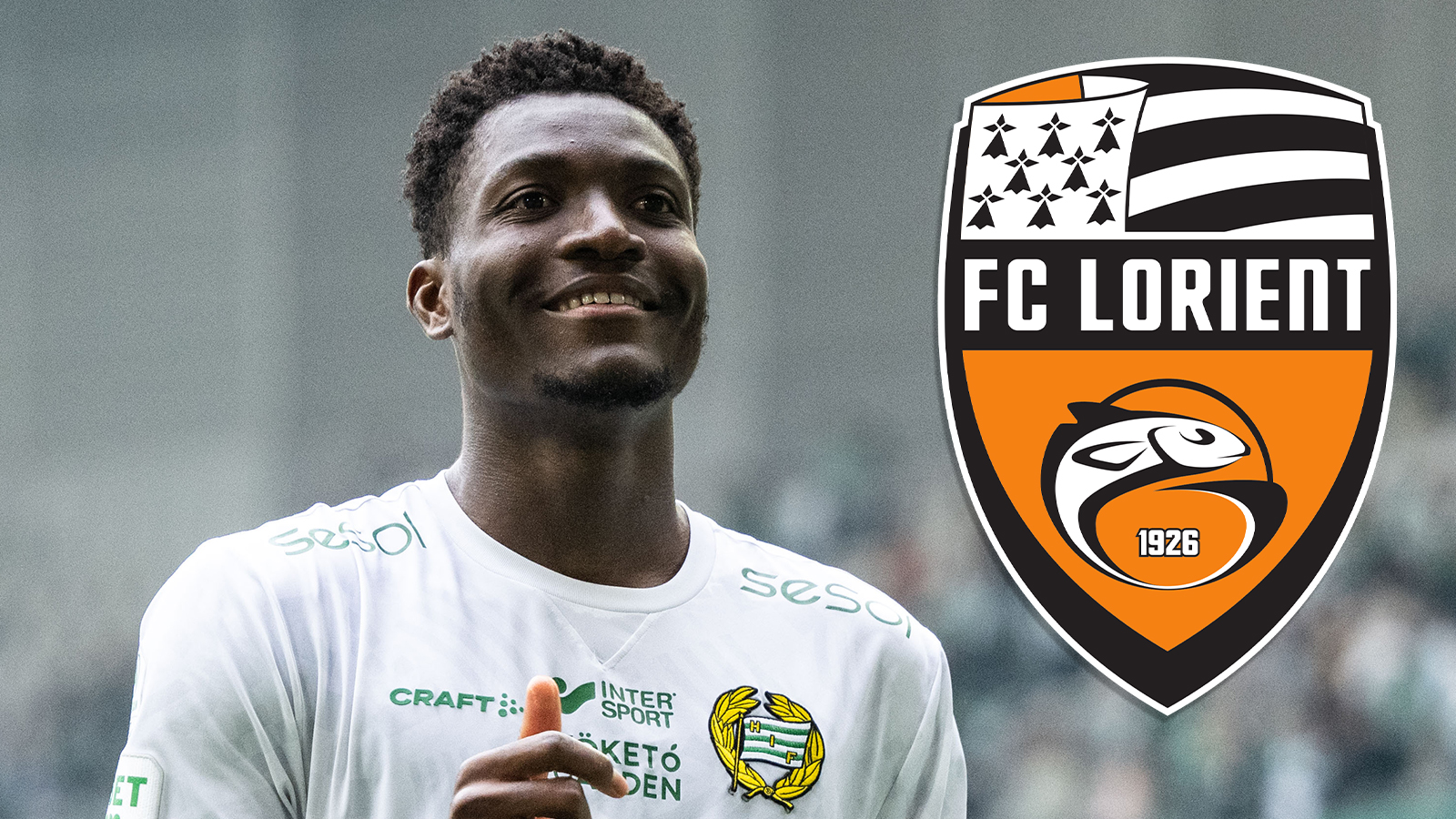 Hammarby säljer Adjei till Lorient – rekordaffären presenteras i eftermiddag