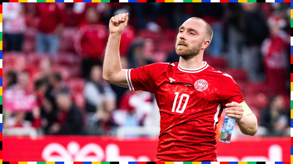 Eriksen målskytt för Danmark – tre år efter hjärtfelet